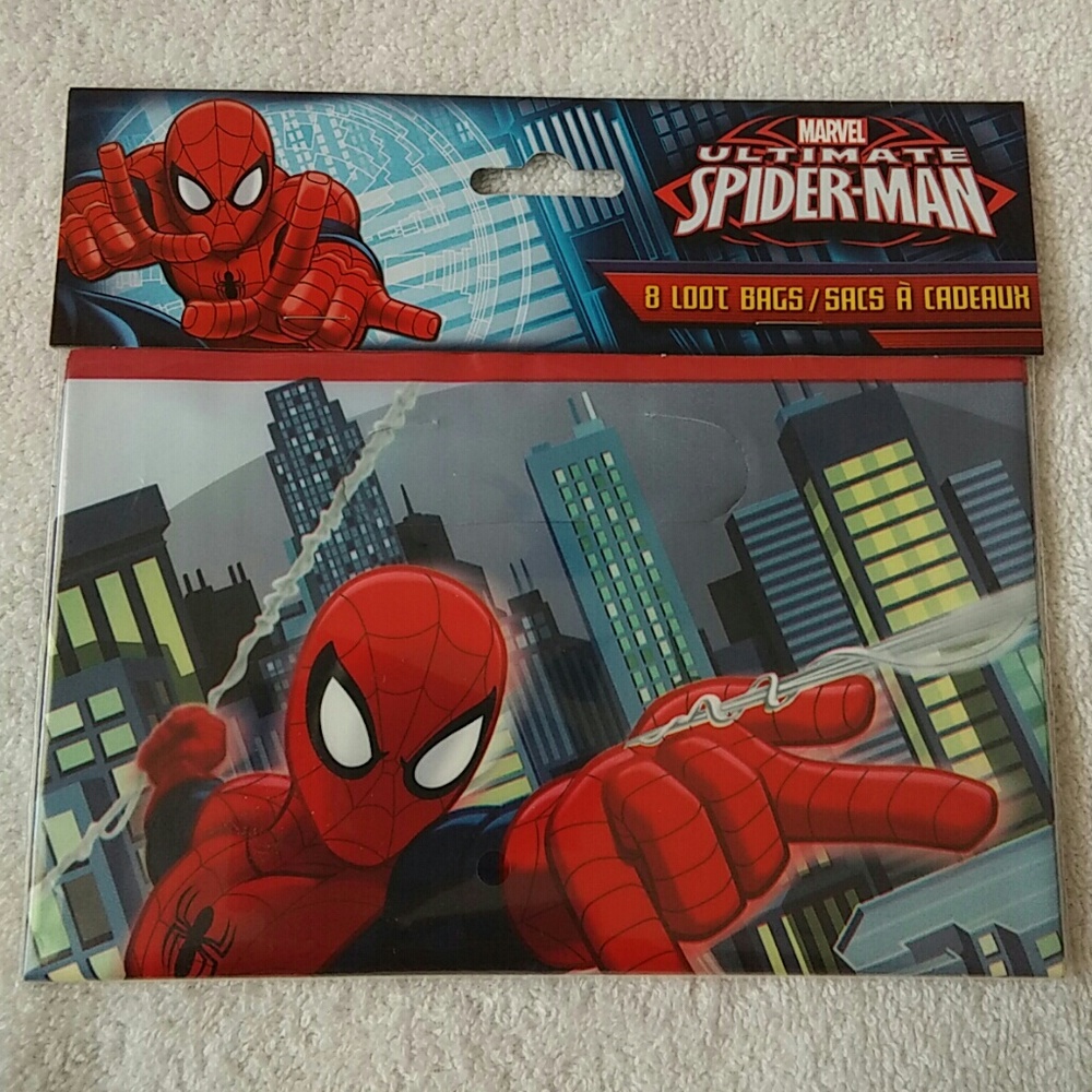 ☄️3 for $10☄️ Spiderman Party Loot Treat Bags